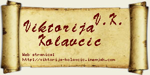 Viktorija Kolavčić vizit kartica